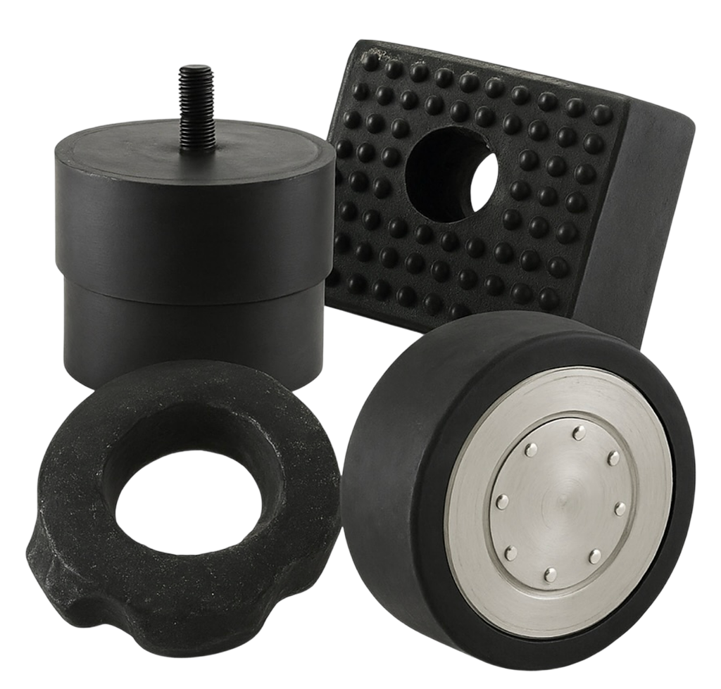 Piezas de goma industrial